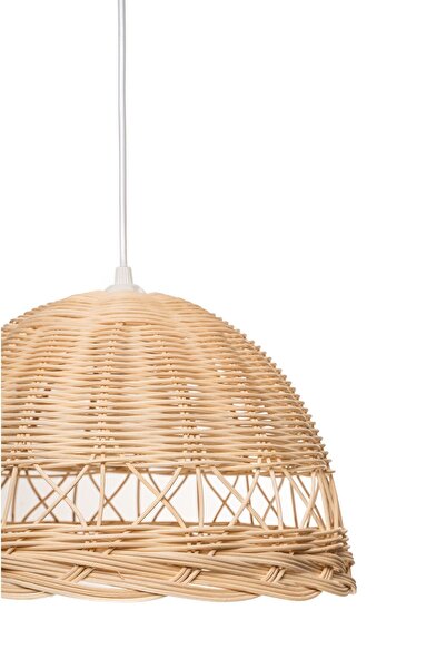 Bilge Bohem Rattan Bambu Hasır Çapraz Avize