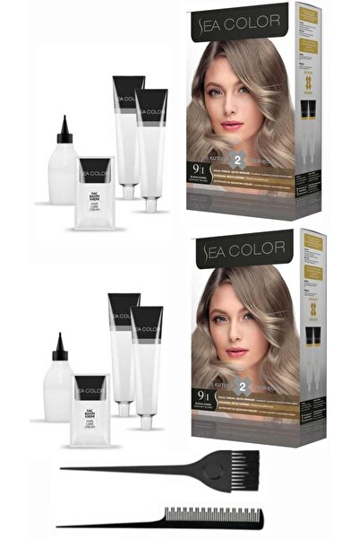 Sea Color Bir Kutuda 2 Boyama X2 Adet 9.1 Elmas Sarısı Tarak Fırça