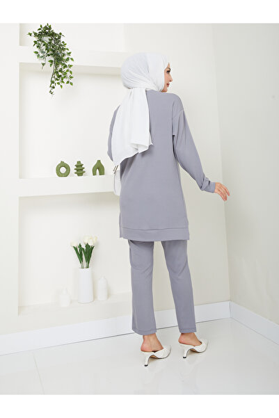 VOLT CLOTHİNG Zsinóros szövetből készült női hidzsáb készlet - kettős készlet