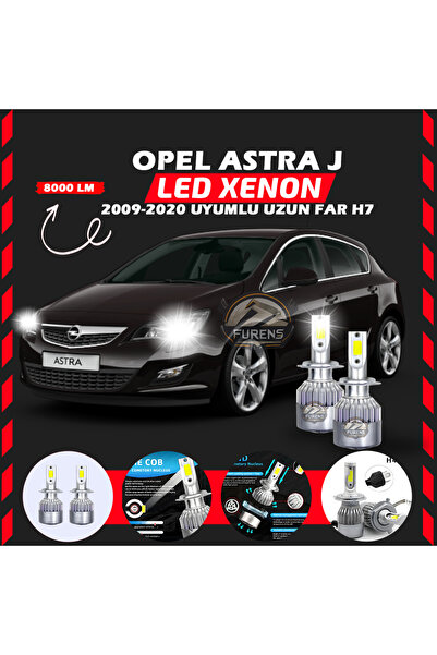 Furens Opel Astra J 2009-2020 Uzun Far Uyumlu Şimşek Etkili Led Xenon Perform...