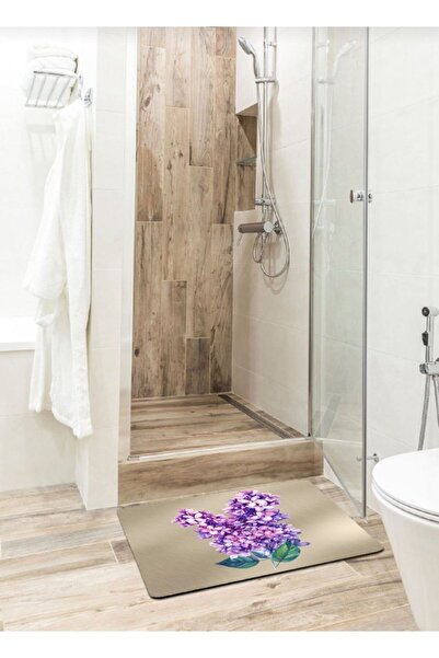 Ardizayn سجادة حمام بنمط زهور مقاس 40 سم × 60 سم غير قابلة للانزلاق وغير قابل...