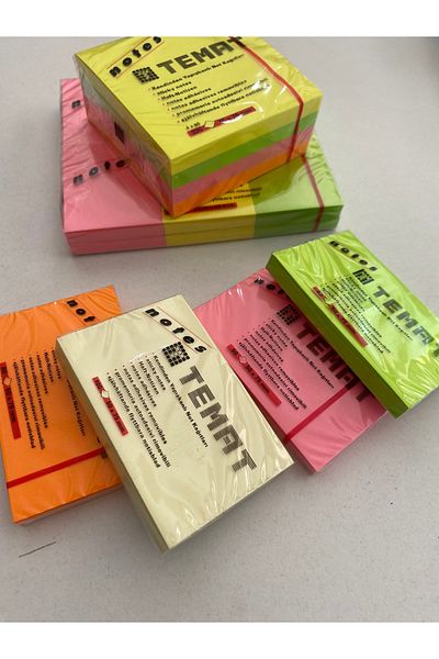 Temat Set of 6 Adhesive Paper Postit