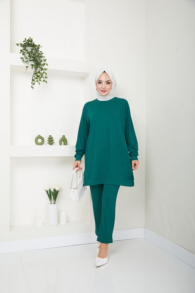 VOLT CLOTHİNG Corded Fabric Women's Hijab Set - Set of Two