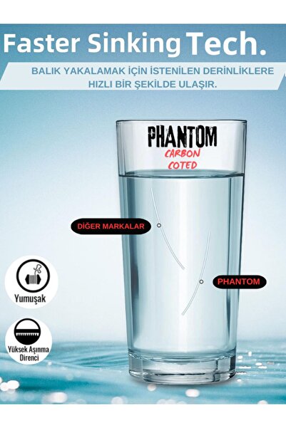 Optimus pro Fluorocarbon Coated Hayalet Phantom 180 Metre Görünmez Misina
