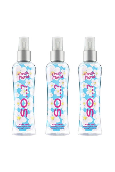 So Fragrance So…? Fresh Floral Vücut Spreyi Mist 100 ML (3'lü Set)