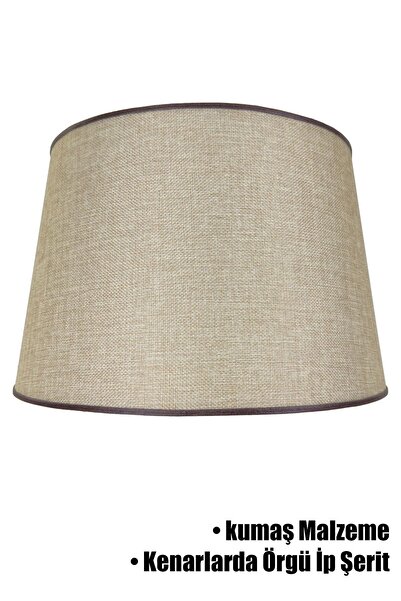 Vivido Abajur Kumbeji Örgü İp Şeritli Lambader Şapkası