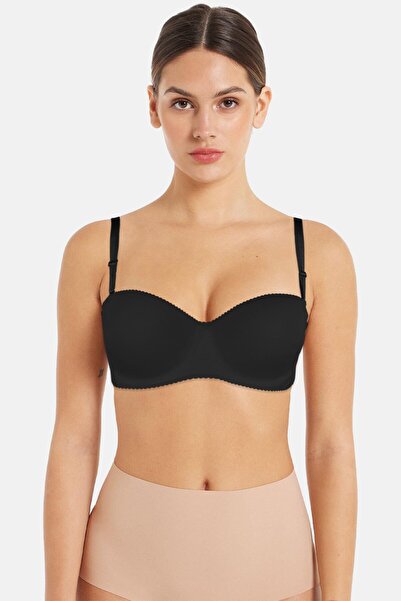 Clara Belvü Kadın Desteksiz Straplez Sütyen İthal Lüks Lazer Kesim