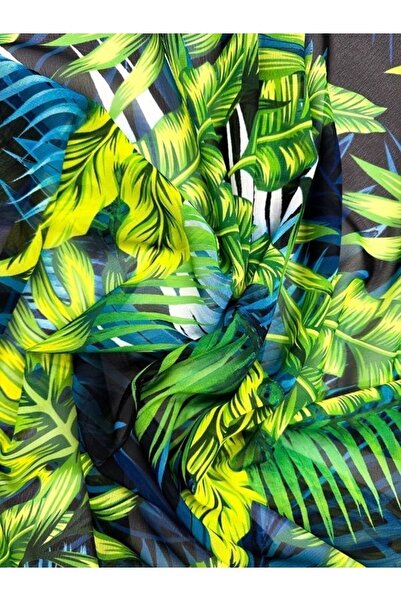 pistore Αξεσουάρ μαλλιών με τροπικό σχέδιο ζωηρά πράσινα χρώματα Bandana Scarf New Season