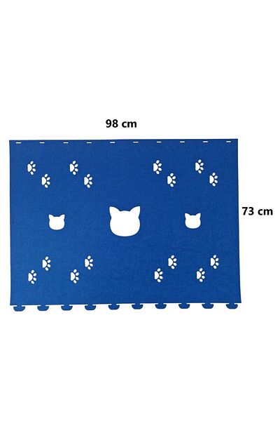 Next Craft 1.Quality 3mm Cat Tunnel Toy - 9 Color Options, 98 cm Cat and Paw Figure