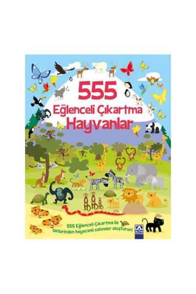 Altın Kitaplar 555 Eğlenceli Çıkartma Hayvanlar