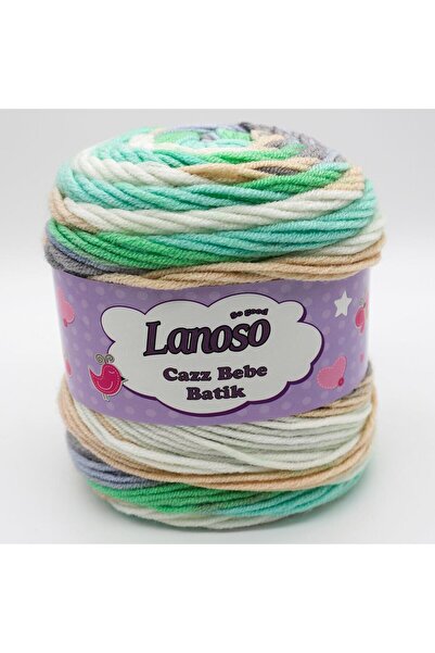 Lanoso Cazz Bebe Batik El Örgü İpliği - 758 Batik -