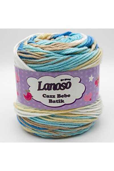 Lanoso Cazz Bebe Batik El Örgü İpliği - 763 Batik -