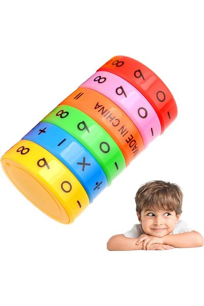PeriYedi Educational Intelligence Cube - Mathematics Numbers Magic Cylinder Toy, 1 Piece