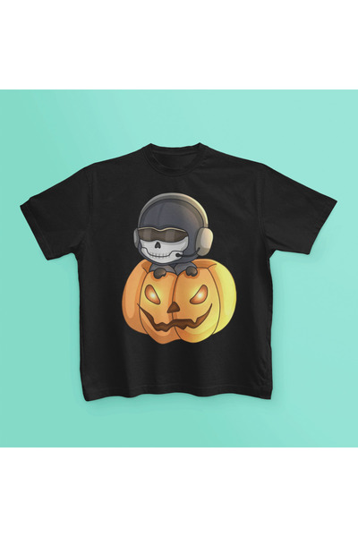 MAGORS Blox Fruits Printed Cycling Collar Cotton Short Sleeve Children's Tshirt