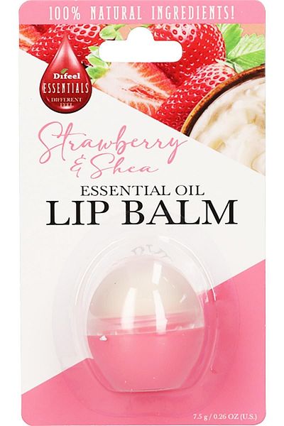 Difeel Essentials Strawberry & Shea Moisturizing Lip Balm 7.5gr