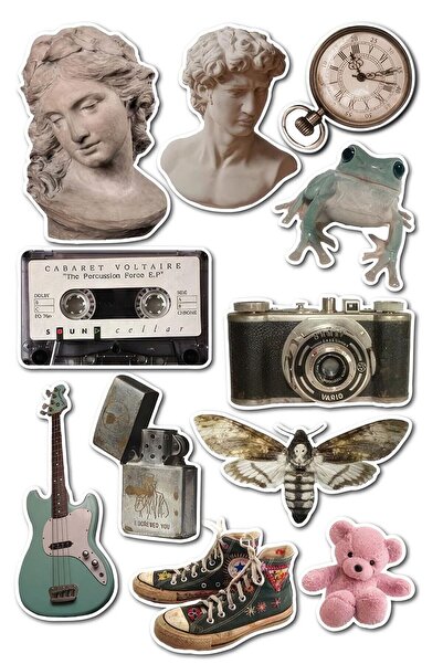 Limitless Design Vintage Temalı Sticker Set