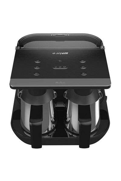 Arçelik New Generation Tkm 9961 S Black Steel Double Turkish Coffee Machine