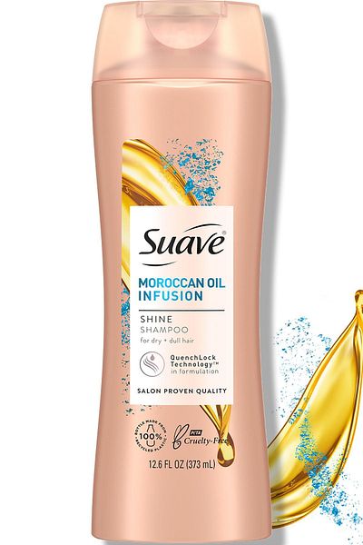 Suave Shine Moroccan Argan Oil Shampoo - 373ml