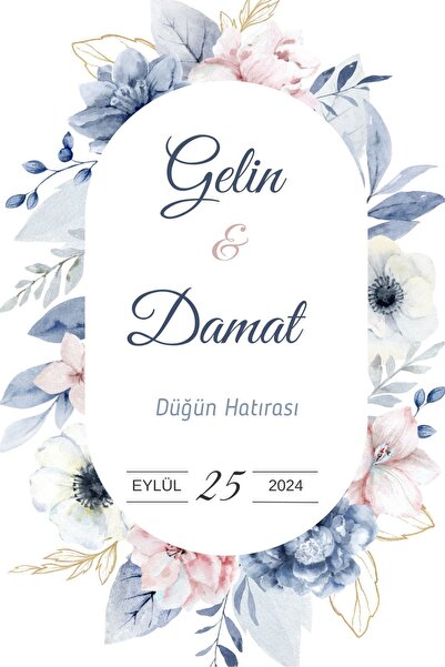 YAPIŞKAN STORE Kişiye Özel Baskılı Söz Nişan Kına Düğün Beyaz Kraft Hediye Kartı - 60Adet - 4x6cm
