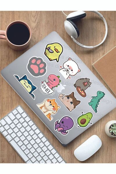 Limitless Design Cute Minik Tatlı Hayvanlar Temalı Laptop Tablet Defter Araba...