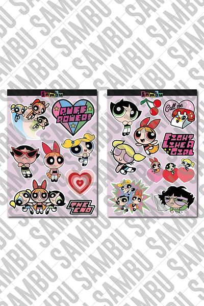 Sambu Design Set de autocolante tematice Powerpuff Girls - Laptop Notebook Telefon