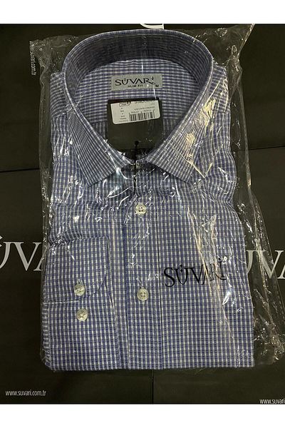 SÜVARİ Βαμβακερό μακρυμάνικο πουκάμισο Slim Fit