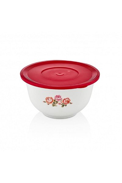 Özmet Patterned Round Storage Container 4.5lt