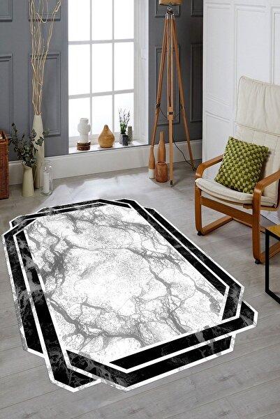 YTR HOME Dijital Baskı Yıkanabilir Kaymaz Taban Dekoratif Salon Mutfak Halısı...