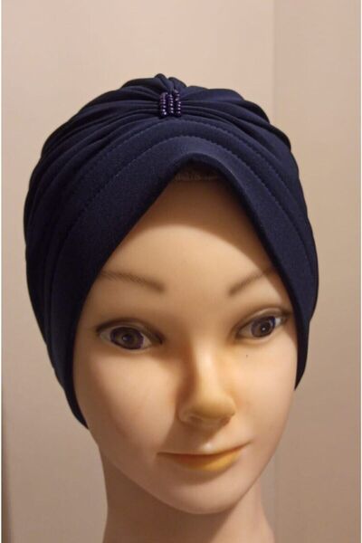 Mahtube bone Kadın Lacivert Boncuklu Dış Bone