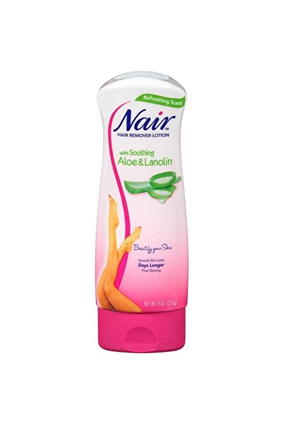 Nair 255 جرام لوشن إزالة الشعر بالصبار واللافولين