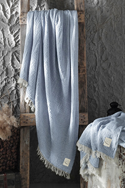 Miespiga Πετσέτα θαλάσσης 125x190 Μοντέλο Χρυσό 3 στρώσεων Muslin Peshtemal