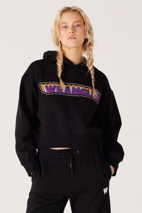 Wrangler Regular Fit Normal Kesim Siyah Kad n Kapu onlu Sweatshirt Fiyat Yorumlar Trendyol