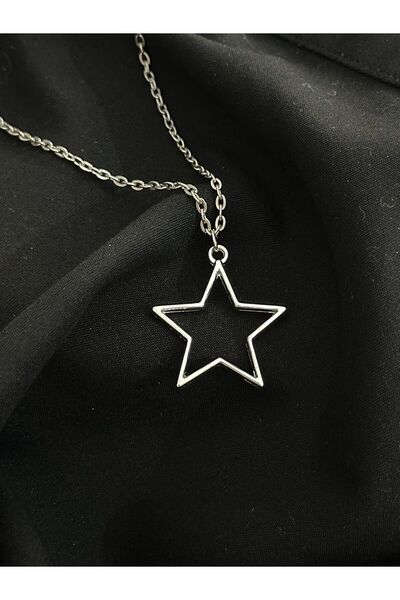 sleyshop gümüş renk yıldız kolye