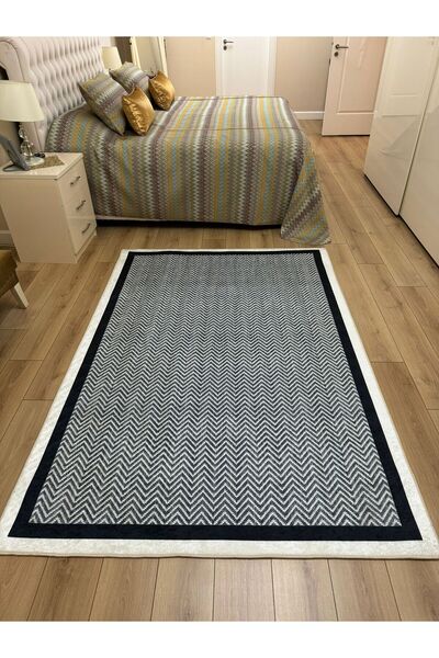 YTR HOME Dijital Baskı Yıkanabilir Kaymaz Taban Dekoratif Salon Mutfak Halısı...
