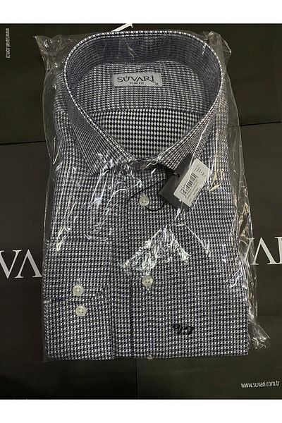 SÜVARİ Βαμβακερό μακρυμάνικο πουκάμισο Slim Fit