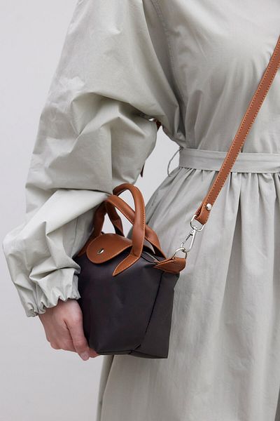 Manuka Bitterbraune MARİ SMALL SHOPPER-Tasche