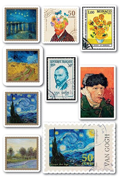 Limitless Design Van Gogh Sanat Art Temalı Sticker Set Laptop Tablet Telefon ...