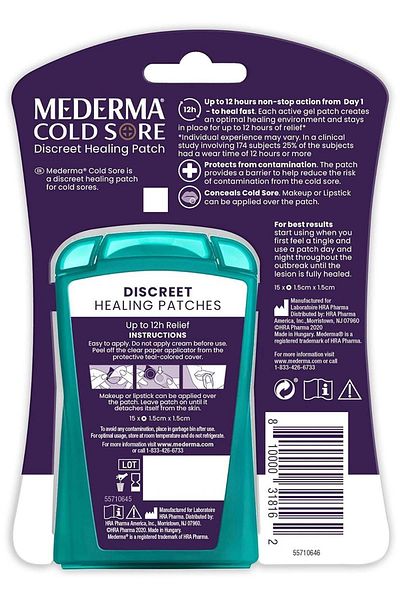 Mederma 15 Discreet Healing Cold Sore Patches