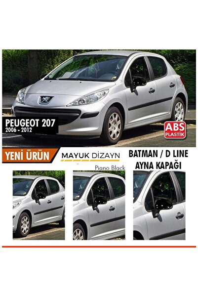 Mayuk Dizayn PEUGEOT 207 2006-2012  Batman Yarasa Ayna Kapağı --MAYUK DİZAYN--