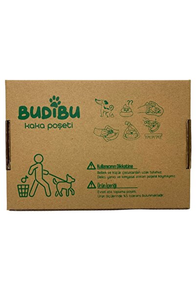 BUDİBU Kedi Köpek Kaka Poşeti Evcil Hayvan Dışkı Kaka Torbası Siyah Kapsül ve 12 Rulo (180 Poşet)