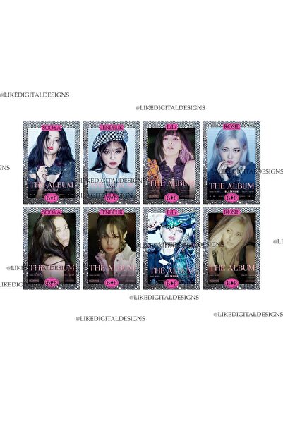Güneş Kırtasiye Cartelă foto Blackpink Setul de albume 8 cărți foto