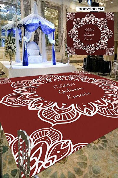 Baskı Madeni Söz Nişan Düğün Kına Gecesi Pist Yer Kaplama Afişi Dans Pisti Vi...