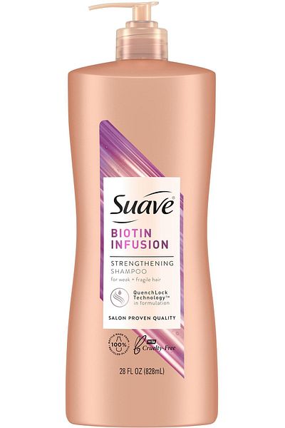 Suave 828ml Biotin Infusion Strengthening Shampoo