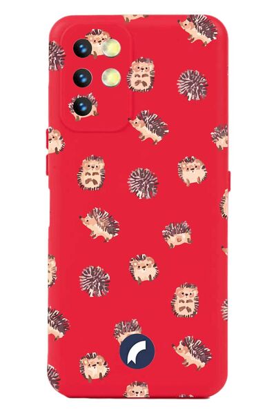 Reeder جراب S19 Max مصنوع من السيليكون باللون الأحمر مع طباعة وحماية للكاميرا