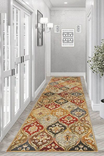 YTR HOME Ψηφιακή τυπωμένη αντιολισθητική βάση - Μοκέτα που πλένεται για σαλόνι και κουζίνα