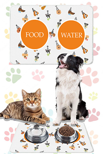 YTR HOME Digital Printed Cat Dog Mat - Food Mat 40x60cm