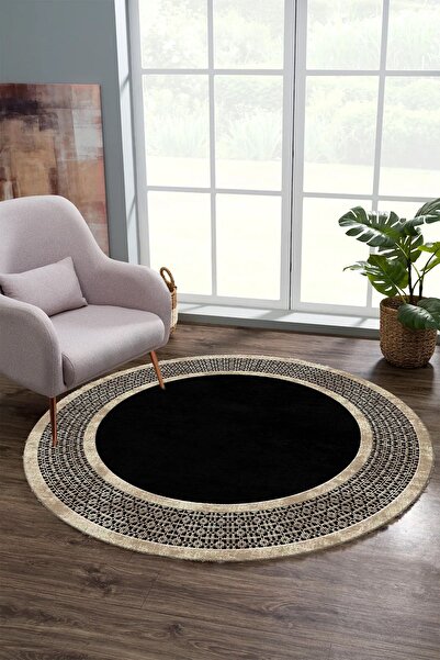 YTR HOME Dijital Baskı Yıkanabilir Kaymaz Taban Dekoratif Salon Mutfak Halısı...