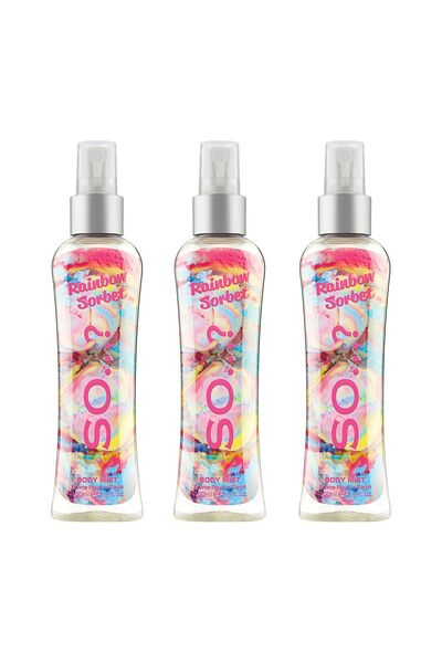 So Fragrance So…? Rainbow Sorbet Body Mist Vücut Spreyi 100 ML (3'lü Set)