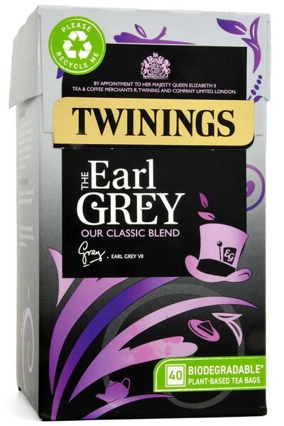 Twinings Earl Grey Bardak Poşet Çay 40 Adet