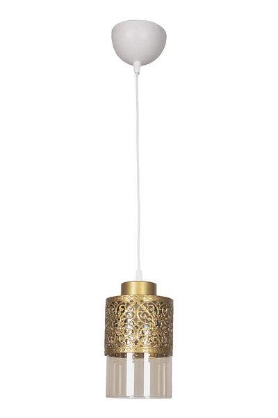 Fer Avize Fantastic Modern Design Pendant Lamp White Color Honey Glass Hall - Kitchen Single Chandelier